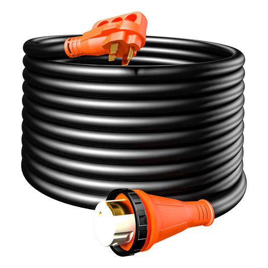 RV Extension Cord 50Amp 30ft Twist Lock with Signal Light