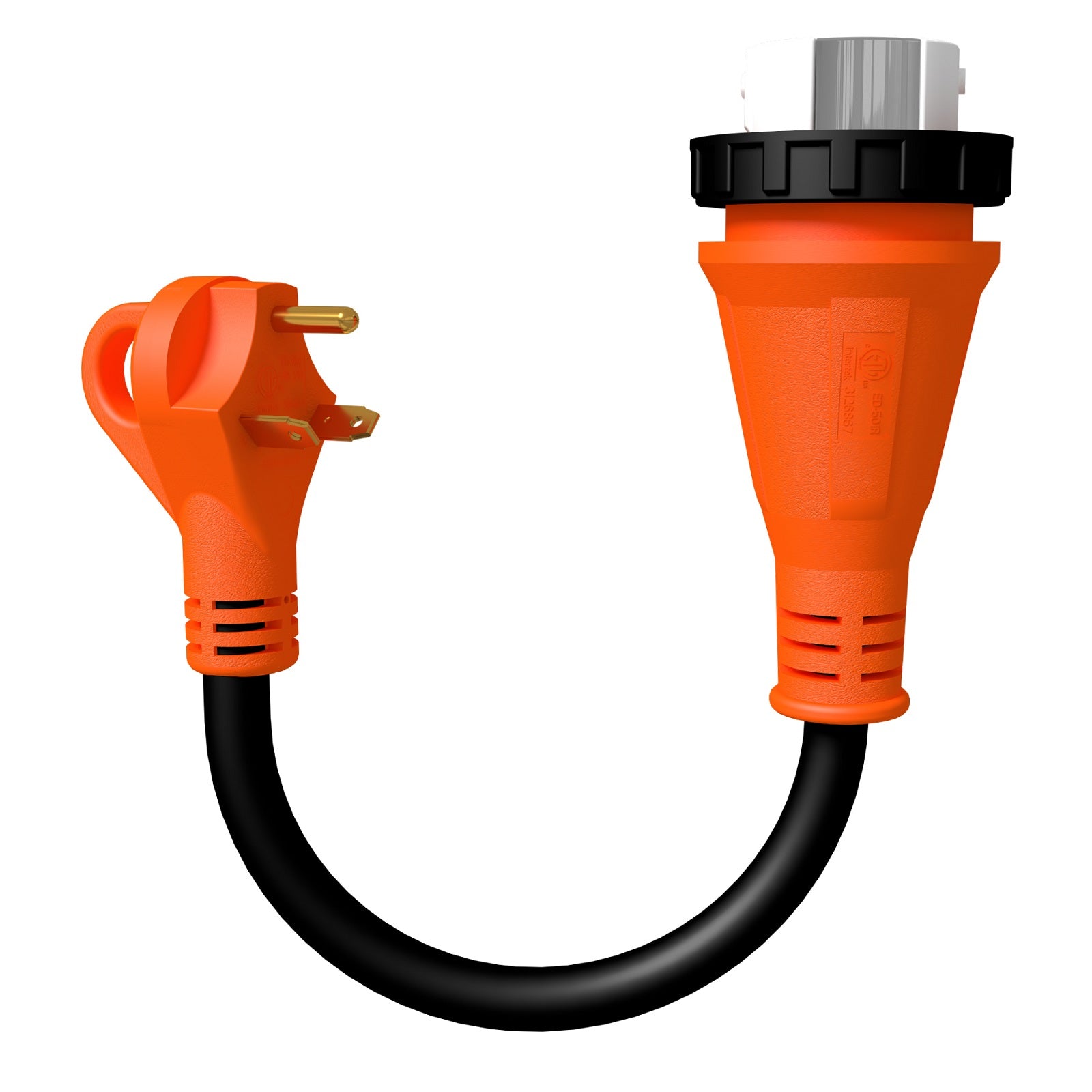The adapter made of 100% pure copper wiring coated with a heavy duty flame retardant.