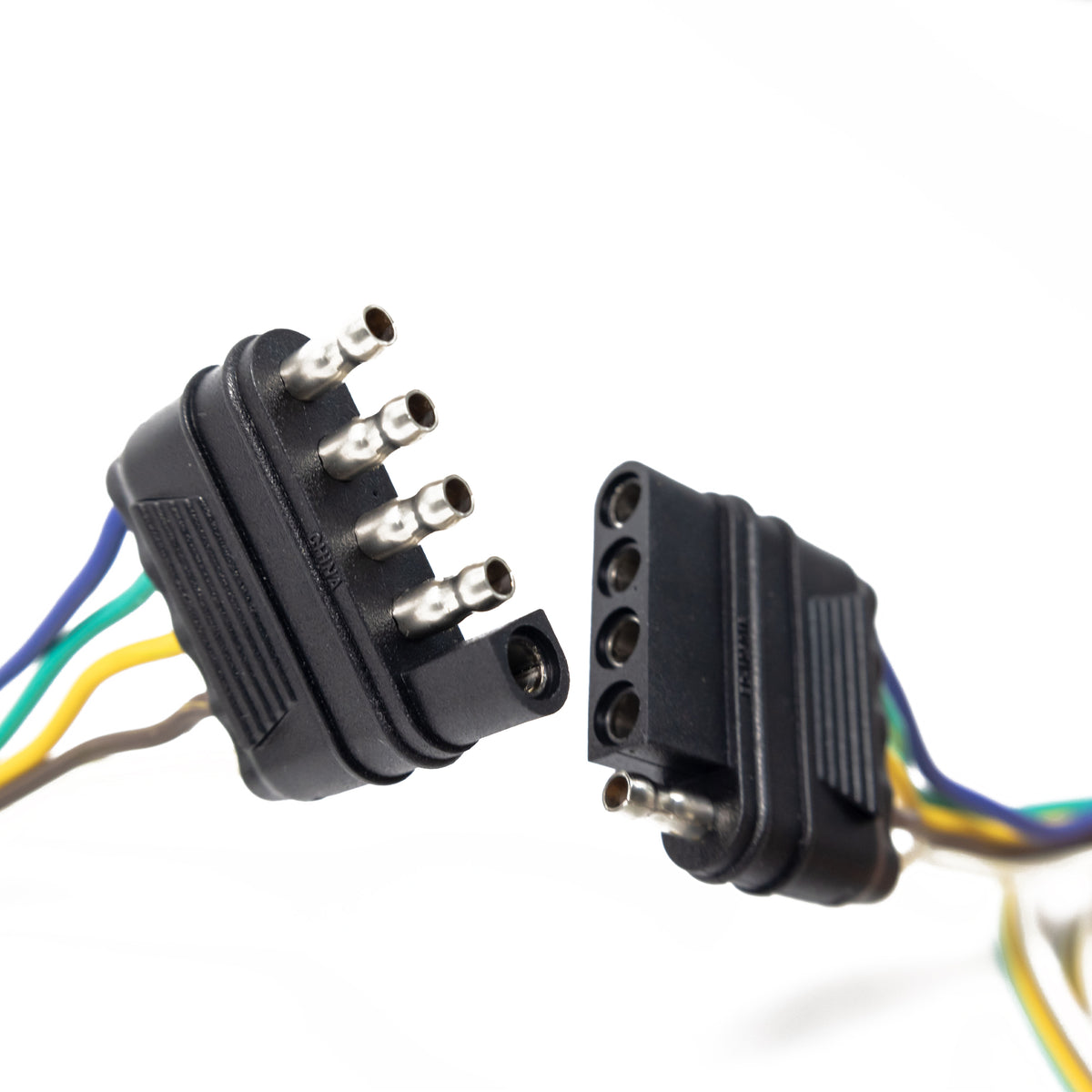TrekPower 5-Way Flat Trailer & Vehicle Connector Set – 12-Inch Leads