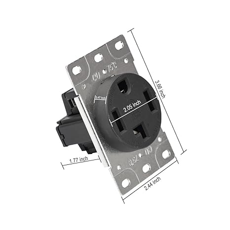 14-30R RECEPTACLE size