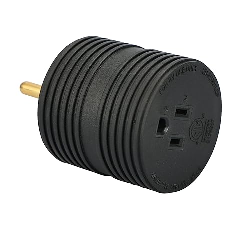 30 Amp Male to 15 Amp Female Electrical Adapter