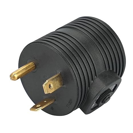 30 Amp Male to 15 Amp Female Electrical Adapter