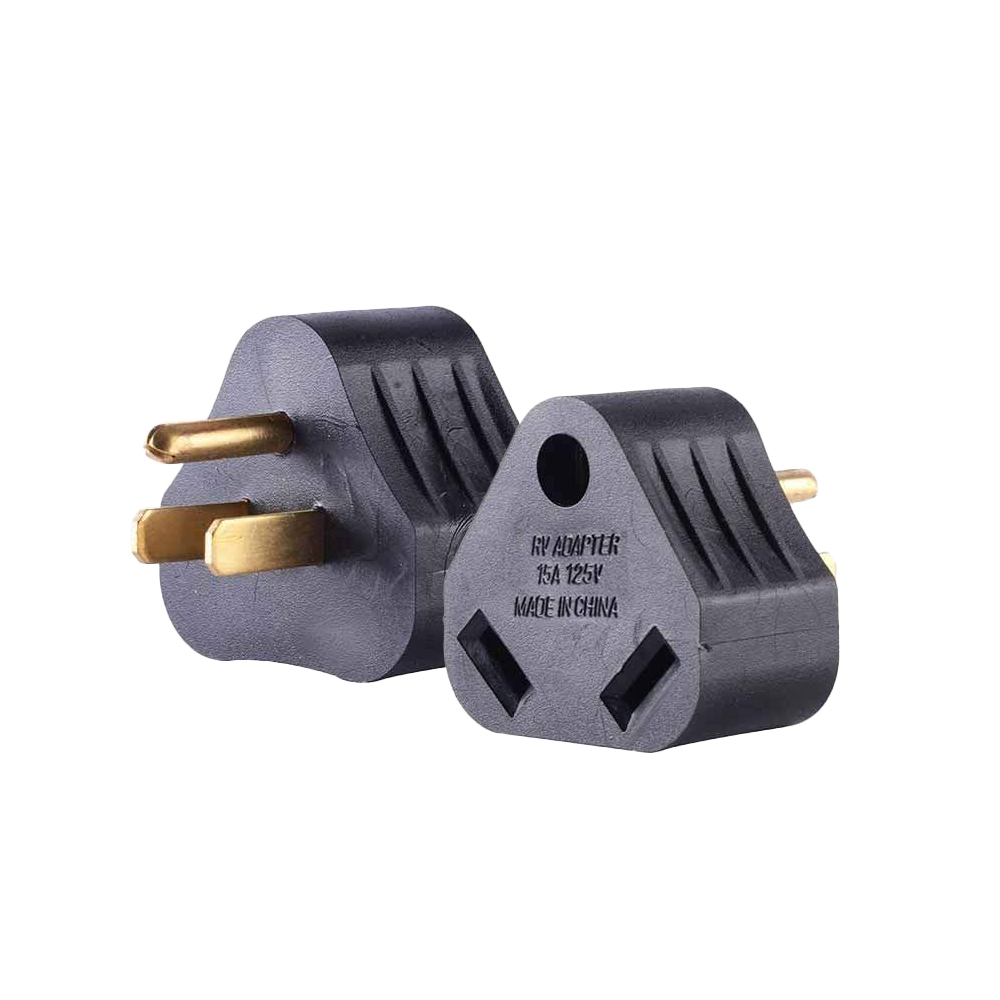RV052 15 Amp to 30 Amp Adapter black