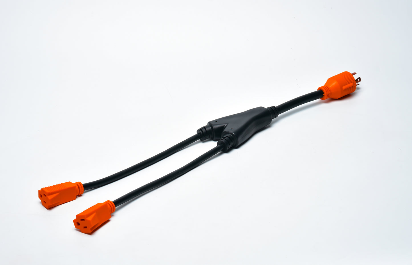 The RV Y adapter made of 100% pure copper wiring coated with a heavy duty flame retardant