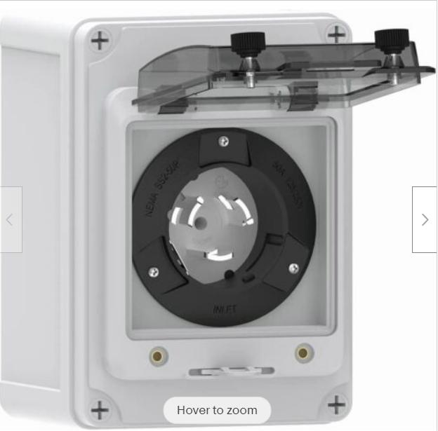 50A Plastic Power Inlet Box