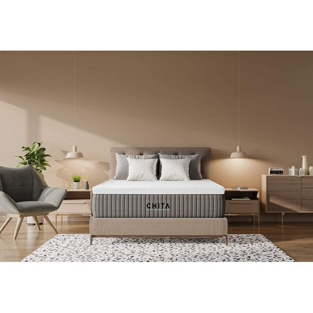 CHITA 12 Inch Memory Foam Mattress / CertiPUR-US Certified / Bed-in-a-Box / Medium Firmness/ Pressure Relieving,Queen Size,80"x60"+12"