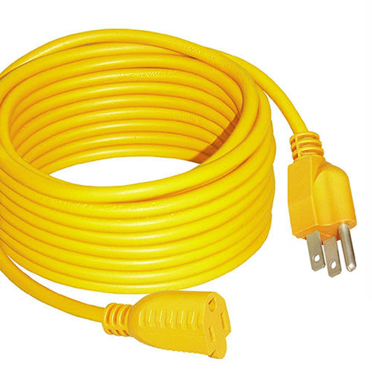 14 Gauge Flexible Yellow 50ft/25ft Waterproof Outdoor Extension Cord