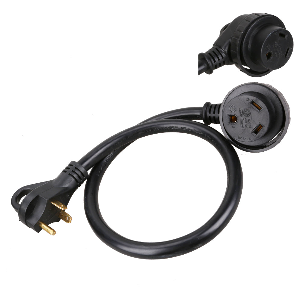 TrekPower 30 Amp 3 Wire RV supply Cord With Finger Grip