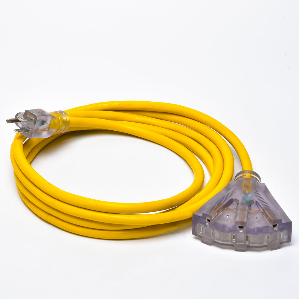 14/3 AWG 13AMPS Multi-tap Outdoor Extension Cords TrekPower