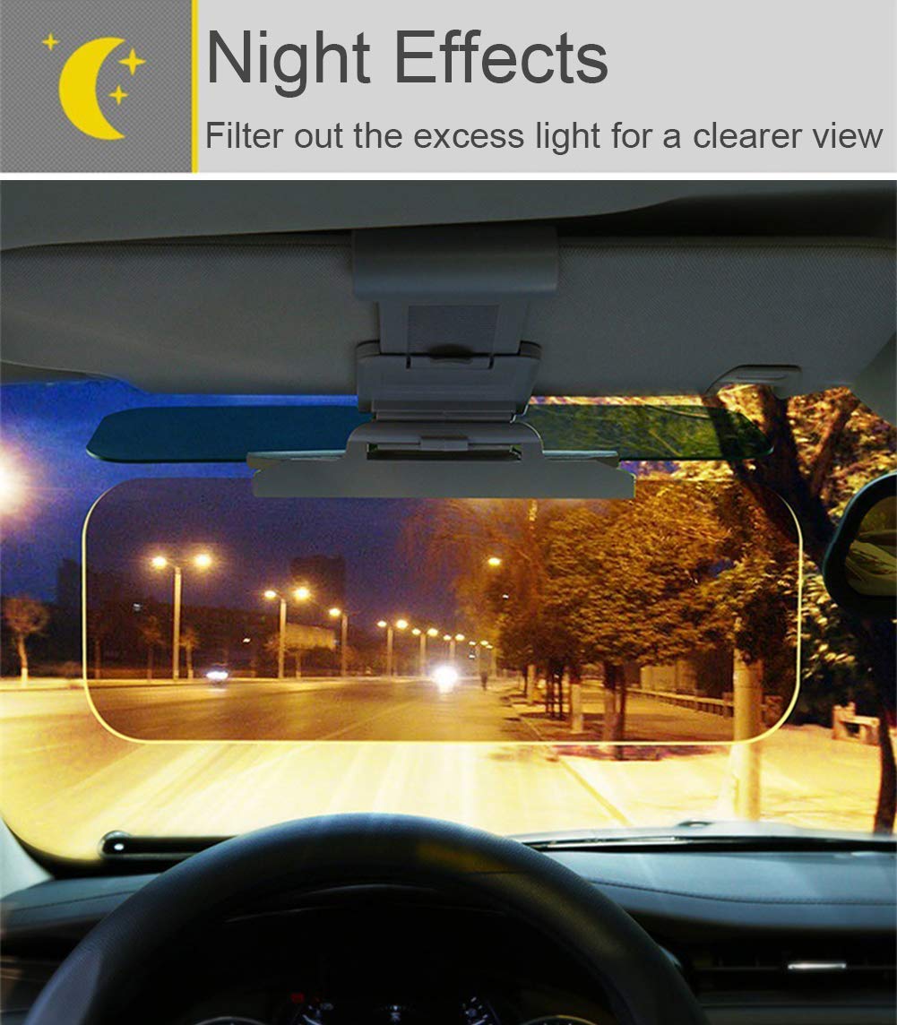 Trek power Car Sun Visor with easy button Anti for car