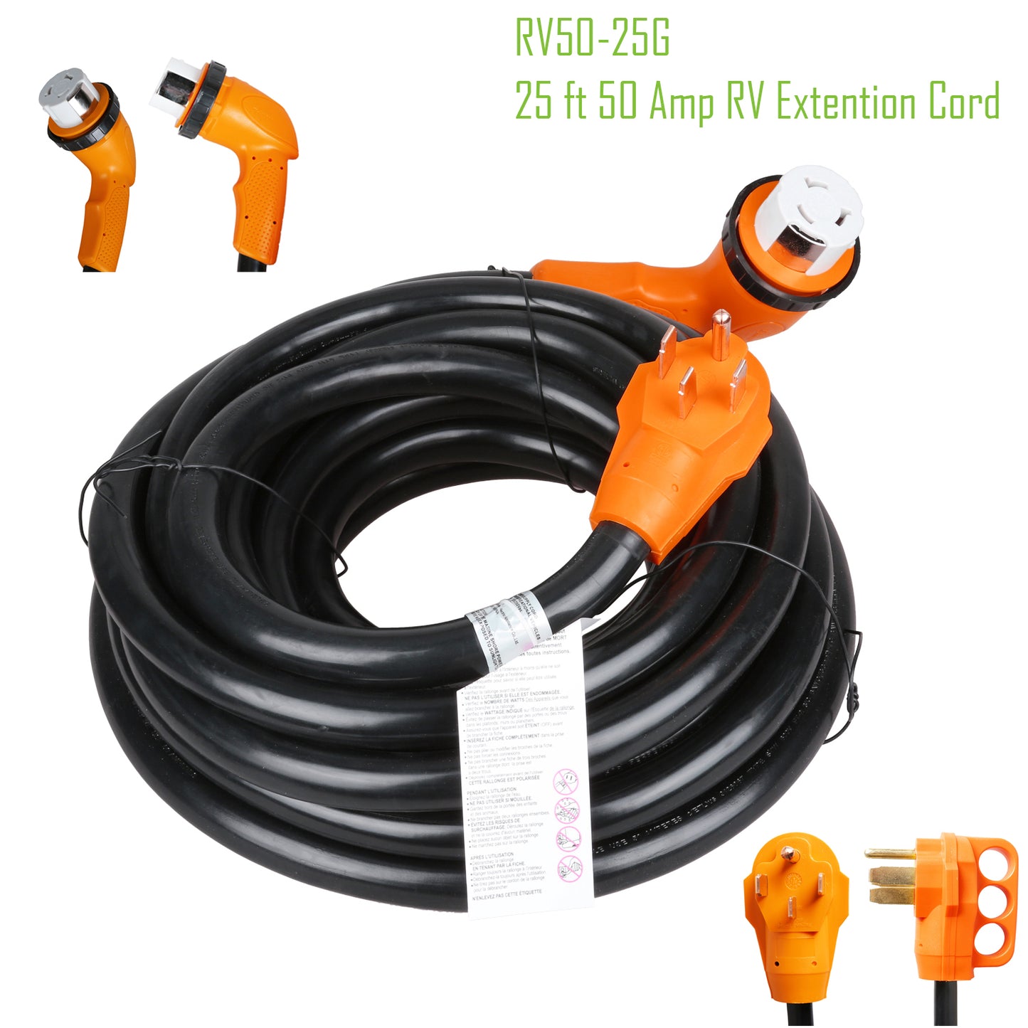 50 Amp 25 ft RV Extension Cord Trekpower
