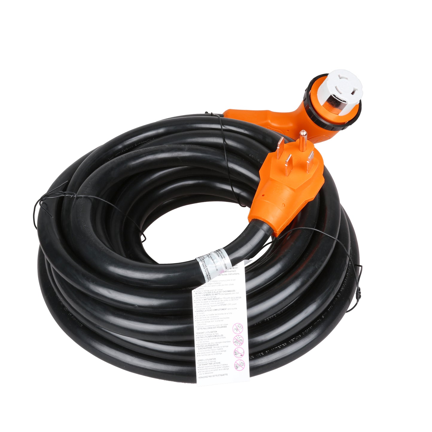 50Amp RV Extension Cord With 90 degree Easy Plug angle 50ft