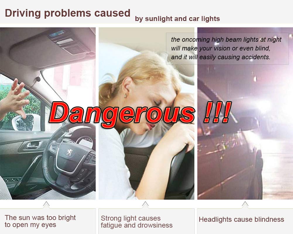 Trek power Car Sun Visor with easy button Anti-attention