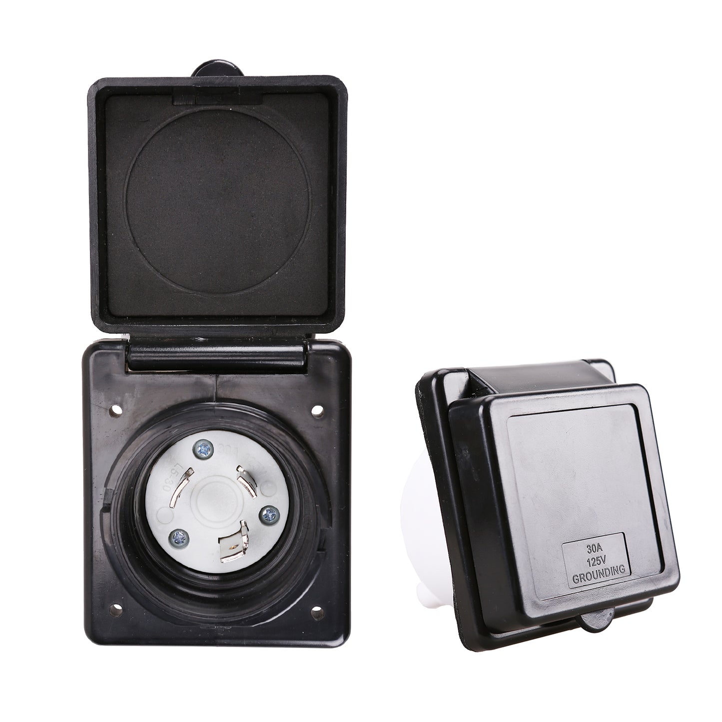 TrekPower 30A twist Lock RV Power Inlet black-RV060B