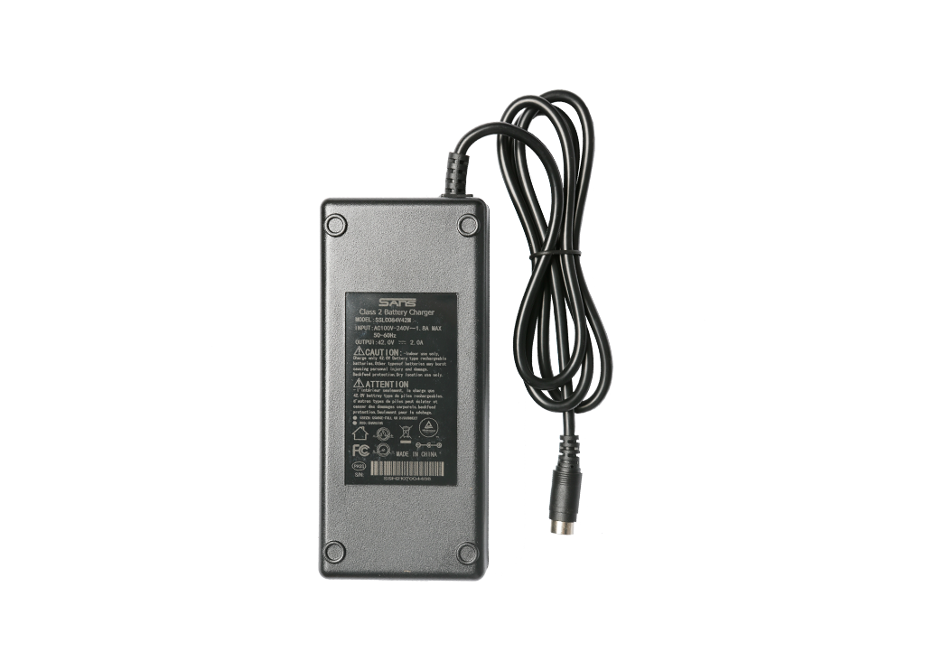 42.0V 2A Power Supply Adapter Charger for 36V Li-ion Lithium Battery Round female plug