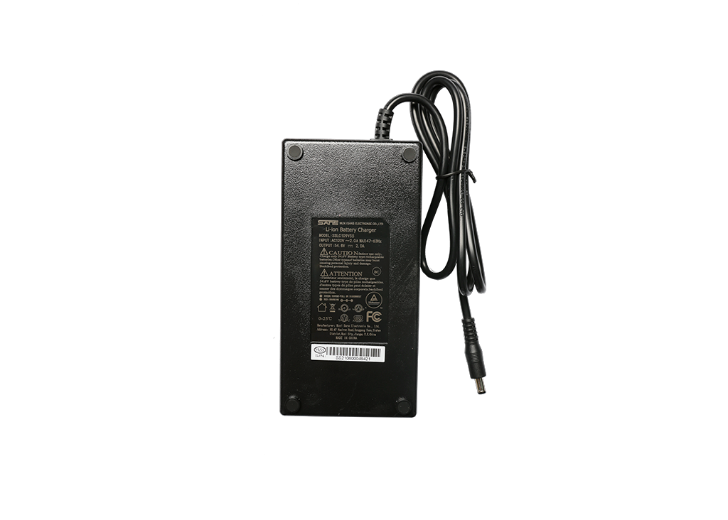 54.6V 2A Power Supply Adapter Charger for 48V Li-ion Lithium Battery Round male plug