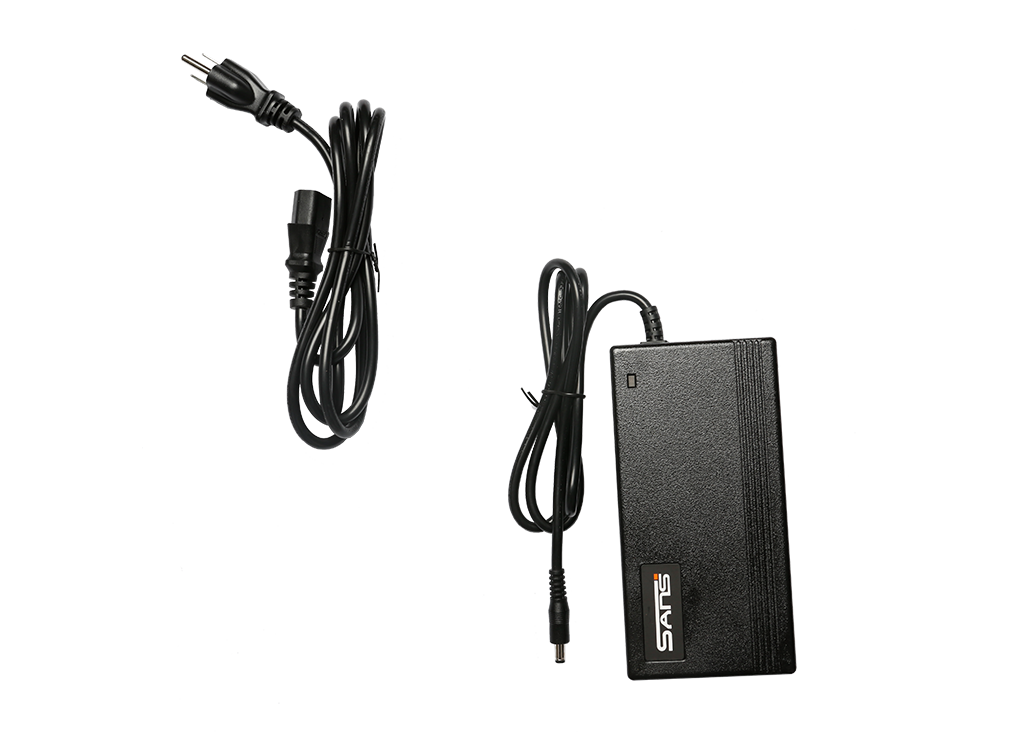 54.6V 2A Power Supply Adapter Charger for 48V Li-ion Lithium Battery Round male plug
