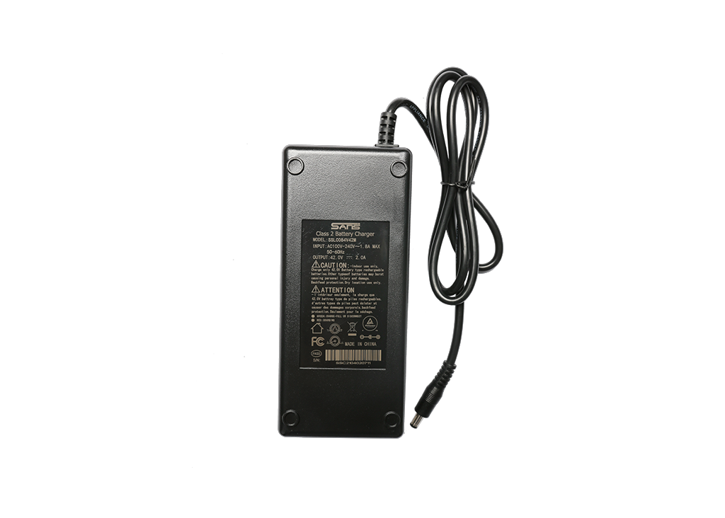 42.0V 2A Power Supply Adapter Charger for 36V Li-ion Lithium Battery Round male plug