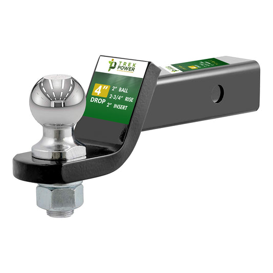 Trailer Hitch Ball Mount with 2-Inch Trailer Ball Hitch Pin TrekPower