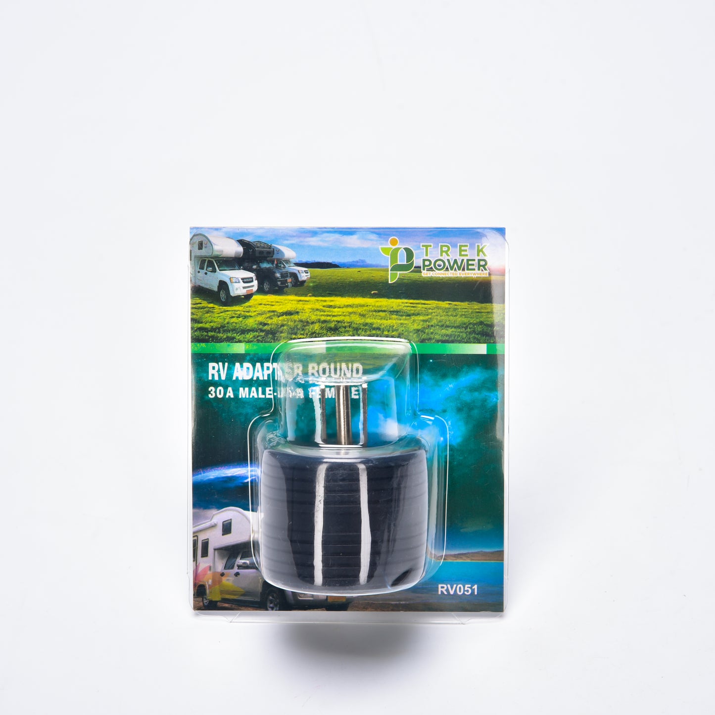 RV Plug Adapter 15a 30a (Round) EXRV050B TrekPower