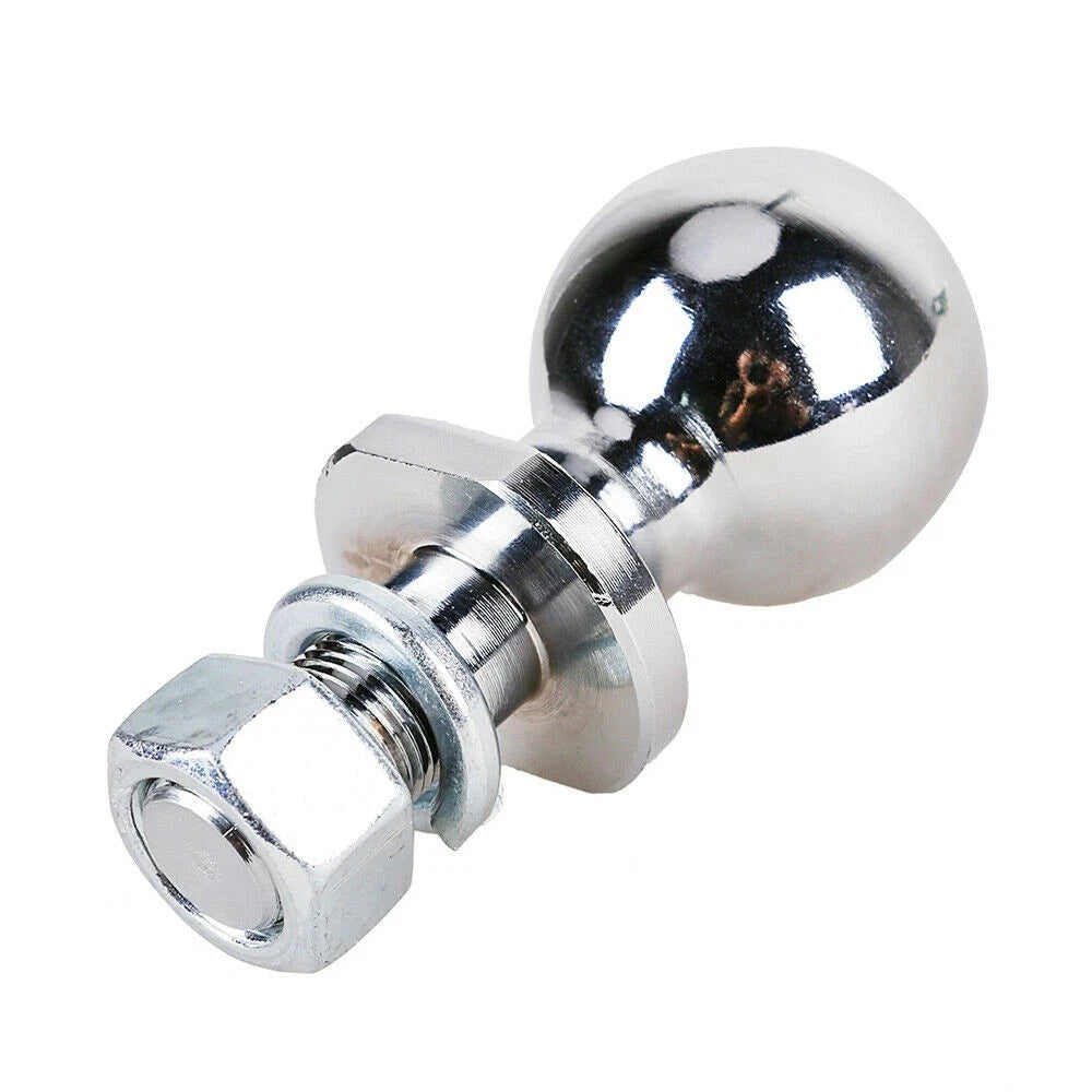 TrekPower 2" Trailer Hitch Ball - 1" x 2-1/8" Shank, 6,000 lbs Capacity (Chrome)