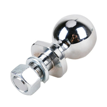 TrekPower 2" Trailer Hitch Ball - 1" x 2-1/8" Shank, 6,000 lbs Capacity (Chrome)