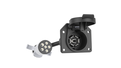 TrekPower 6-Way Round to 7-Way RV Blade Trailer Adapter