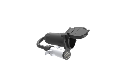 TrekPower 6-Way Round to 7-Way RV Blade Trailer Adapter