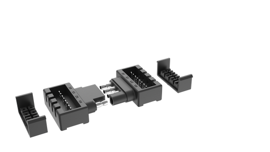 TrekPower 4-Way Flat Insta-Plug Trailer Connector Kit, Vehicle & Trailer Ends