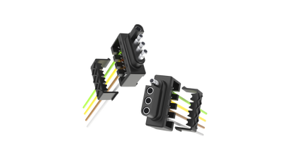 TrekPower 4-Way Flat Insta-Plug Trailer Connector Kit, Vehicle & Trailer Ends