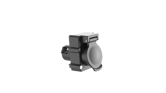 TrekPower 7-Way RV Blade Vehicle-Side Trailer Socket with Protective Cover, Mounting Bracket and Hardware
