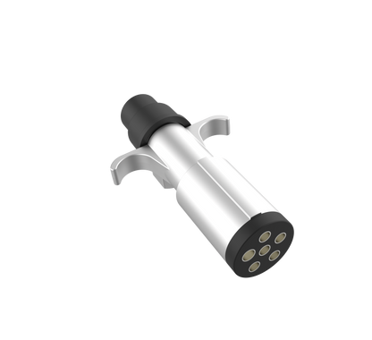 TrekPower 6-Pole Round Metal Trailer-Side Connector