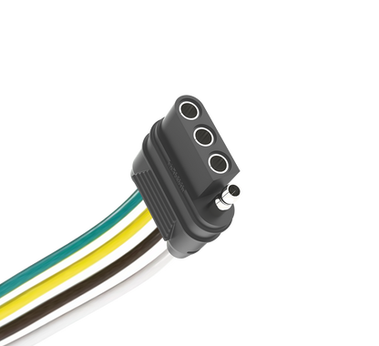 TrekPower 4-Way Flat Vehicle-Side Trailer Connector – 48 in.
