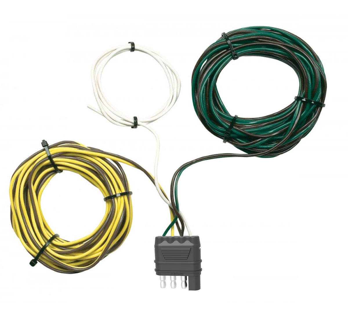 TrekPower 4-Wire Flat Trailer Y-Harness, 20 ft.