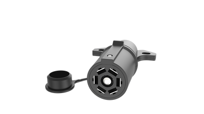 TrekPower 7-Way RV Blade to 6-Way Round Trailer Adapter