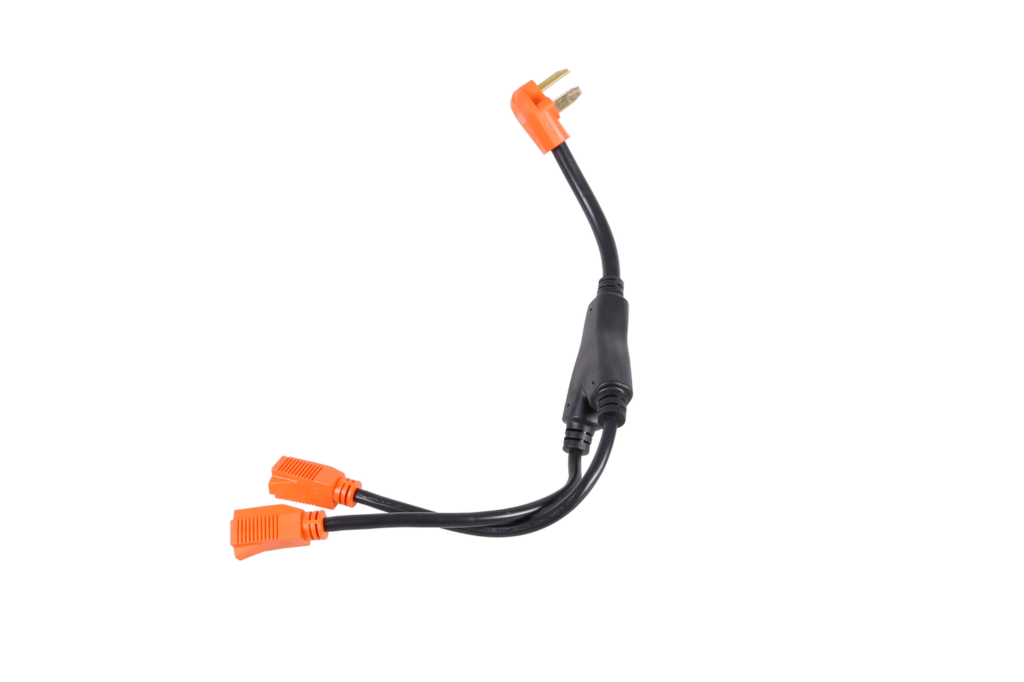 TrekPower 30 Amp Dryer Y Adapter Splitter, 3-Prong NEMA 10-30P Male Plug to Two 5-15R Female Receptacles