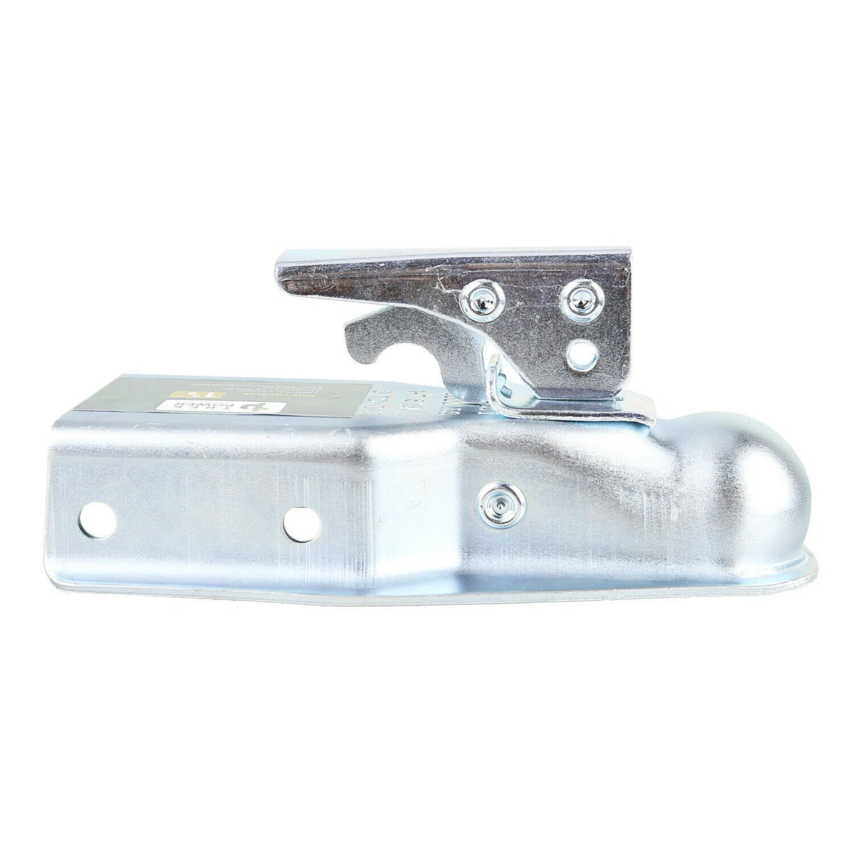 TrekPower Straight Tongue Trailer Coupler for 1-7/8" Ball, 3" Channel, 2,000 lb