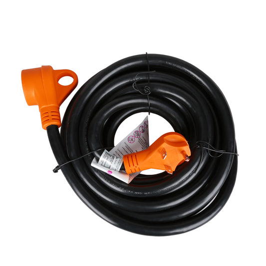 25ft/50FT extension cord. 30 AMP.125 volts. ETL Approved. orange