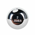 TrekPower 2" Chrome Trailer Hitch Ball, 3,500 lb, 3/4" x 2-3/8" Shank