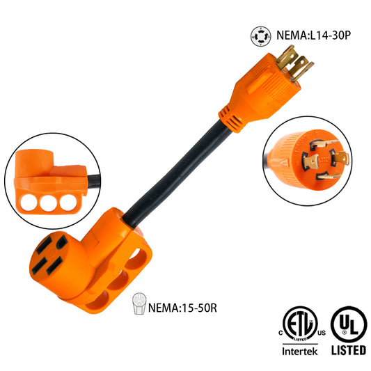 Fale NEMA: L5-30P male to NEMA 14-50R) emale