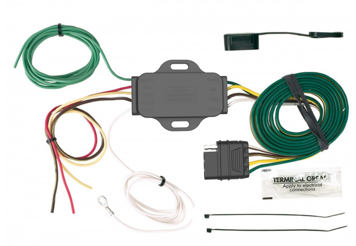 TrekPower LED Compatible Tail Light Converter with 4-Way Flat Connector, 72 in.
