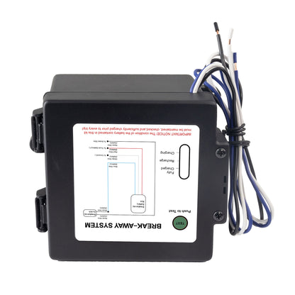 TrekPower Trailer Breakaway Kit with Battery, Charger and LED Tester