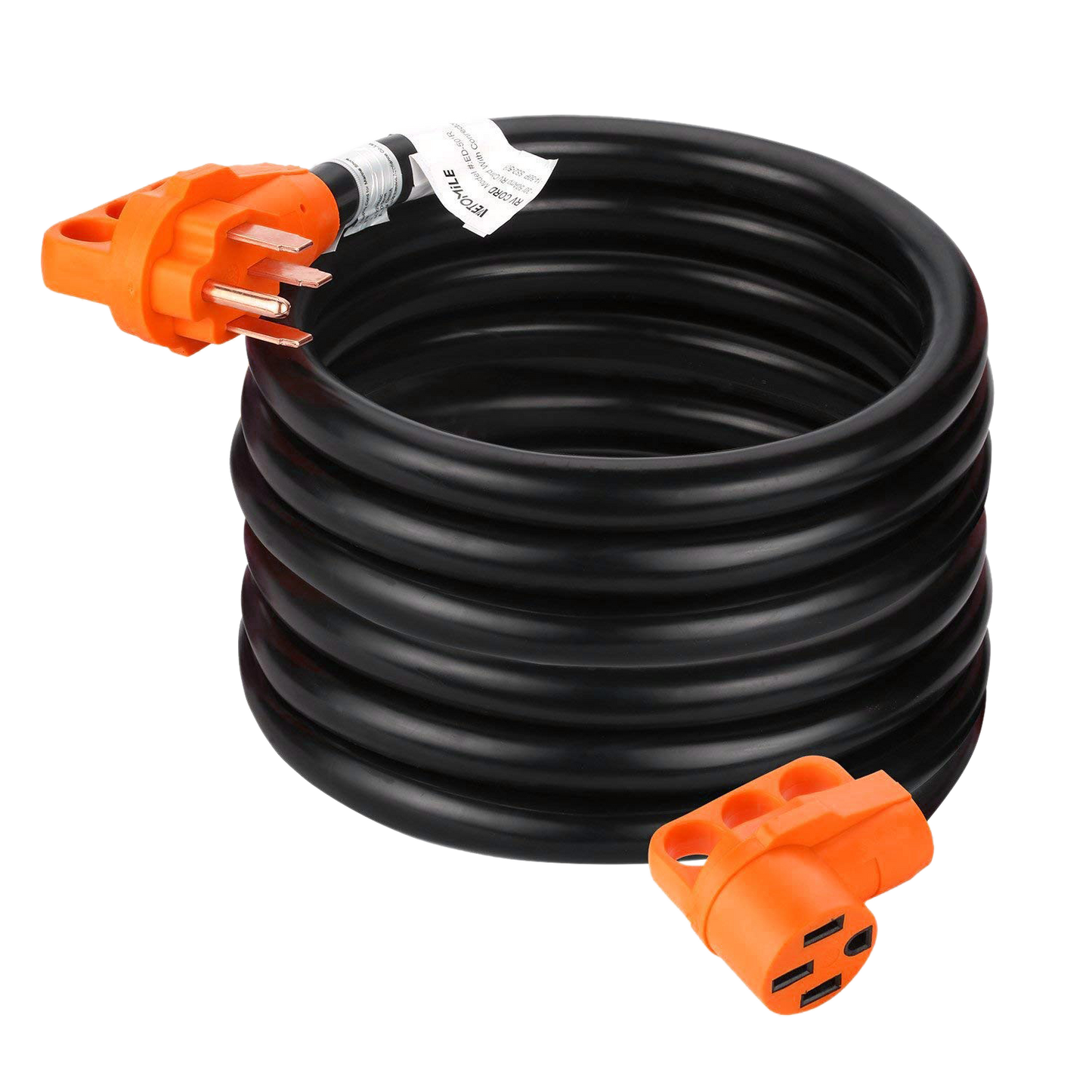 TrekPower 50 Amp 36 ft RV Extension Cord Heavy Duty with LED Power Indicator