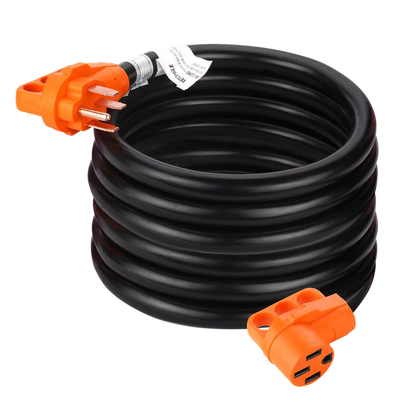TrekPower 50 Amp 36 ft RV Extension Cord Heavy Duty with LED Power Indicator
