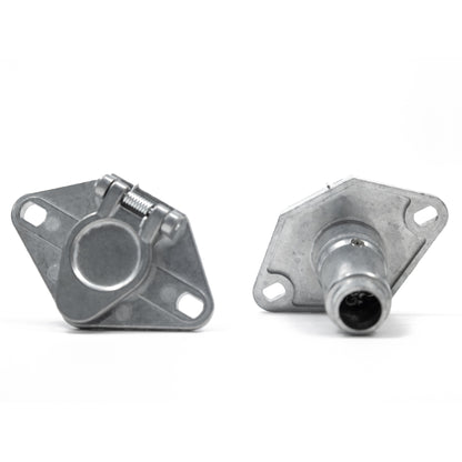 TrekPower 6-Pole Round Metal Vehicle-Side Trailer Socket