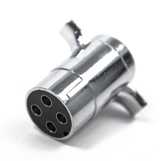 TrekPower 4-Way Round Metal Trailer Connector