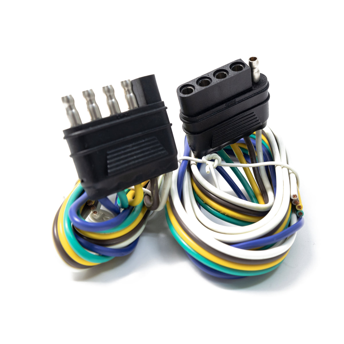 TrekPower 5-Way Flat Trailer & Vehicle Connector Set – 12-Inch Leads