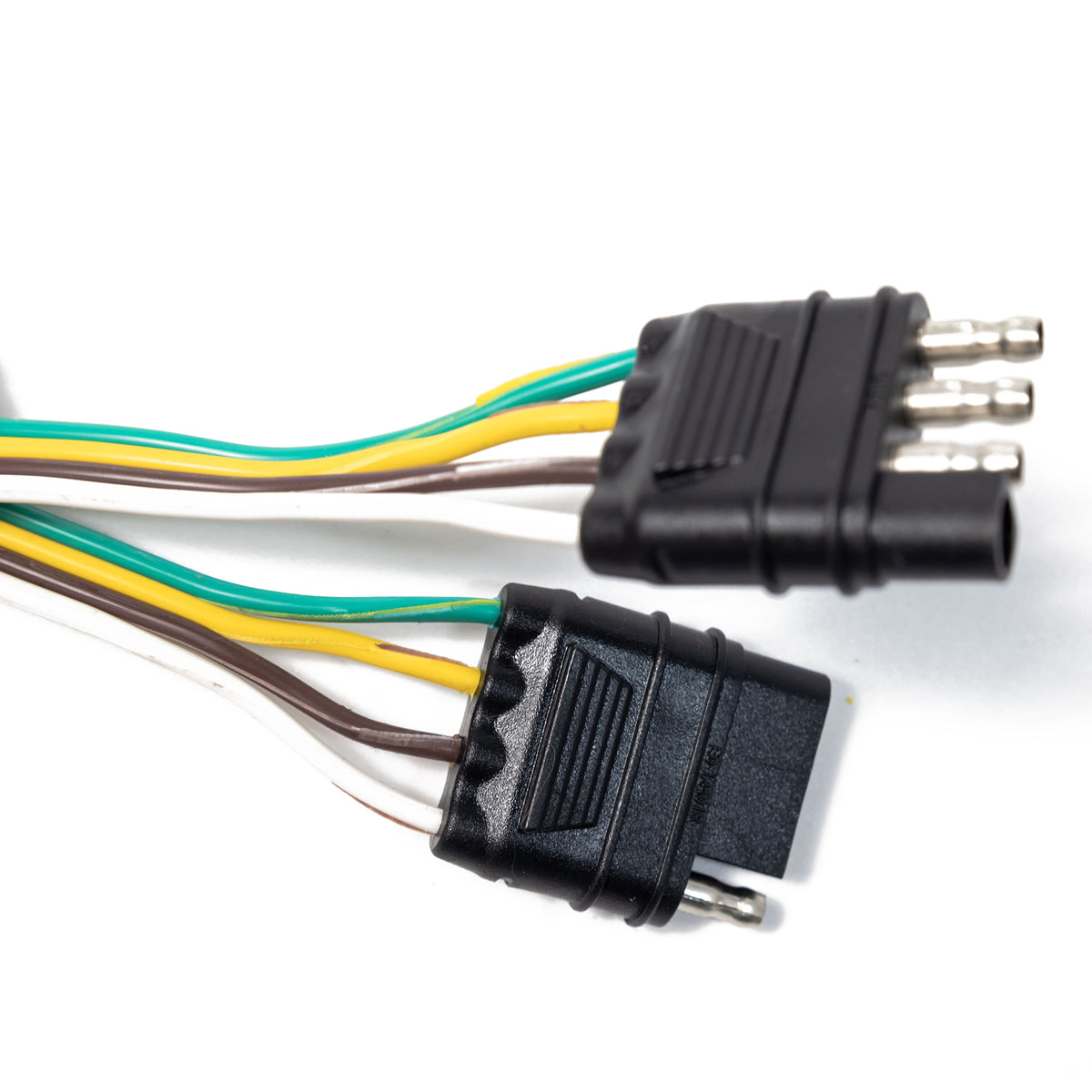 TrekPower 12 in 4-Way Flat Trailer Wiring Extension with Cover