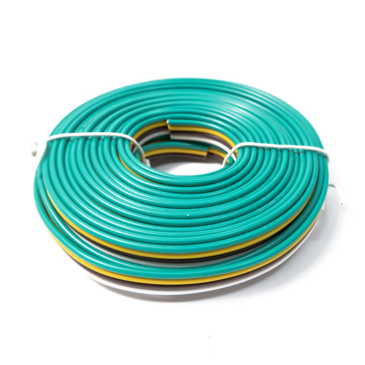 TrekPower 25 ft 4-Way 16/18 Gauge Pure Copper Bonded Trailer Wire
