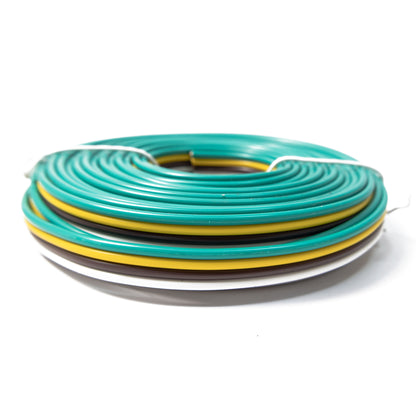 TrekPower 25 ft 4-Way 16/18 Gauge Pure Copper Bonded Trailer Wire